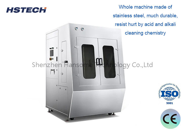 High Precision SMT Stencil Cleaning Machine with 3 Level Filter System and Emergency Stop Button