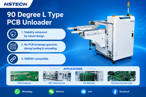 บล็อกบริษัทล่าสุดเกี่ยวกับ HSTECH's New L-Type Unloader Packs 4 Magazines Into a 90-Degree, Space-Saving Design