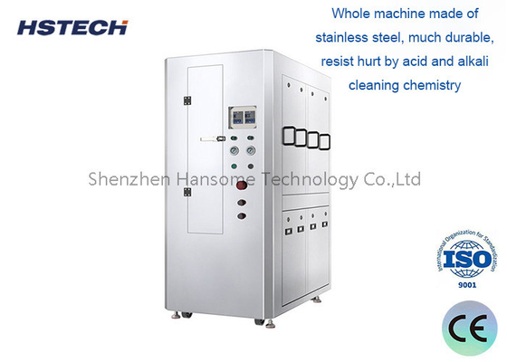 ราคาดี SMT เครื่องทําความสะอาด stencil pneumatic HS-600 พร้อมคอนเตอร์และปุ่มหยุดฉุกเฉิน ออนไลน์