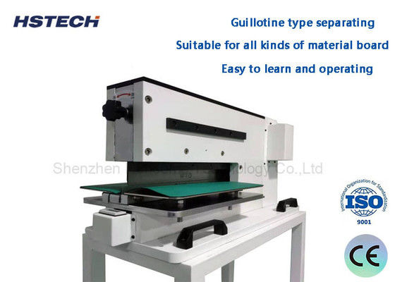 ราคาดี สภาพใหม่ อุปกรณ์ PCB Depaneling พลังงานความเครียดต่ํา V Cut Linear Blade เครื่องแยก PCB Pneumatic HS-310 ออนไลน์