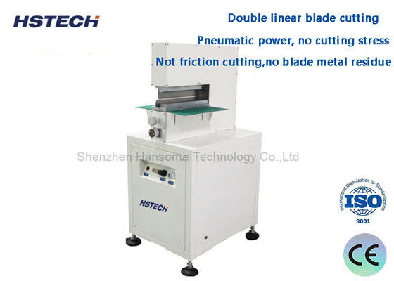 ราคาดี อุปกรณ์การตัดแผ่น PCB ด้วยพลังงาน Pneumatic V Cut PCB Depanelizer ด้วยการตัดใบเส้นสองใบ ออนไลน์