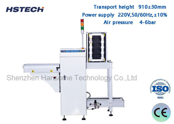 ราคาดี ประมาณ 30 วินาที ปุ่มควบคุม PCB Unloader ปรับแต่ง SMT Line Unloader ด้วยเครื่องขับเคลื่อน ออนไลน์