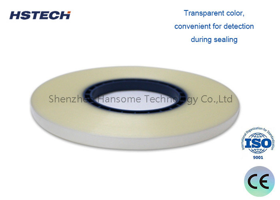 ราคาดี เทปปิดส่วนประกอบ SMD: วัสดุ PET ปิดร้อนโปร่งใส ความดันปัด 0.2Mpa ความกว้าง 9.3mm ออนไลน์