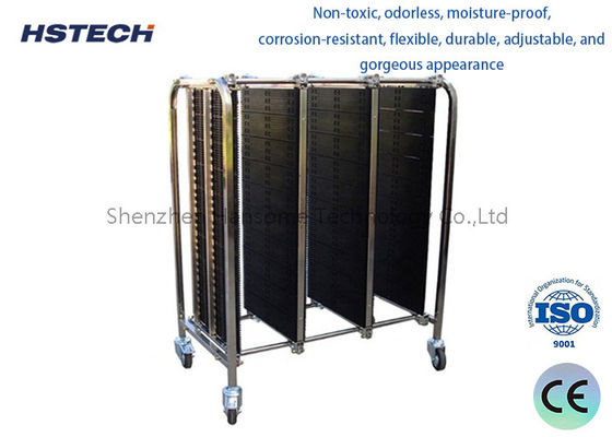 ราคาดี โครงสร้างสแตนเลส PCB การจัดการอุปกรณ์เก็บของ รถยนต์หมุนเวียนด้วย 4 เบเซลปรับ ออนไลน์