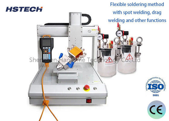 ราคาดี โปรแกรมการแสดงข้อความ PLC สี่สถานีอุตสาหกรรม AC220V / 50 ~ 60Hz / 200W LED Bulb Glue Dispenser ออนไลน์