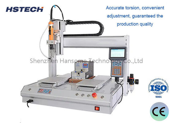 ราคาดี เงิน 3 แกน เครื่องแนบสกรู เครื่องล็อคสกรู 55KG 2000rpm สําหรับการประกอบ PCB ออนไลน์