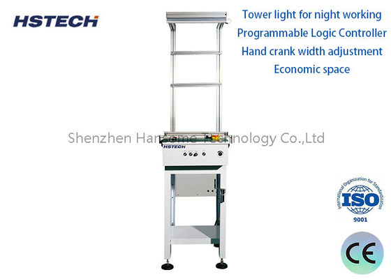 ราคาดี ESD Belt Transportation Link Conveyor พร้อมแสงหอคอยและเข็มขัดเรียบแบบแอนติสแตติก ออนไลน์