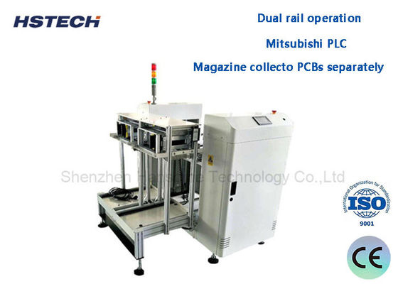 อุปกรณ์รับรอง PCB แบบสองราง NG / OK PCB Unloader ความสูงมาตรฐาน
