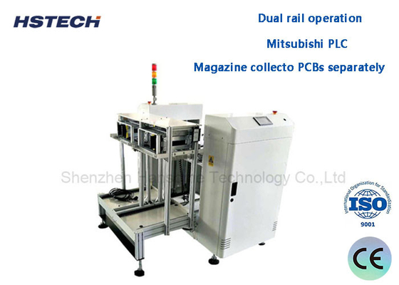 ราคาดี อุปกรณ์รับรอง PCB แบบสองราง NG / OK PCB Unloader ความสูงมาตรฐาน ออนไลน์
