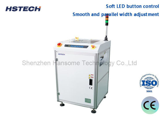 การควบคุมปุ่ม LED นุ่ม ปรับความกว้างเรียบและขนาน SMEMA สอดคล้องกับ PCB Turn Conveyor