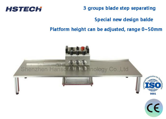 ราคาดี 3 กลุ่ม Blade PCB Depanelizer ความเครียดแรงต่ํา สําหรับไฟ LED Strip ออนไลน์