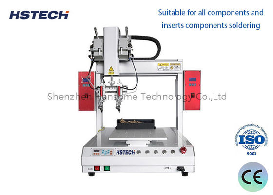 เครื่องผสมผสานอัตโนมัติ PCB Desktop พร้อมระบบการให้อาหารหมึกสองแบบ ระบบการให้ความร้อน โรบอตผสมผสานซิงค์