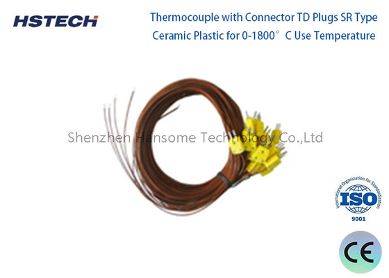 ราคาดี PtRh13-pT WRB R เทอร์โมคอปล์ที่มีสายเชื่อม TD Plugs SR ประเภทพลาสติกเซรามิกสําหรับอุณหภูมิ 0-1600 องศาเซลเซียส ออนไลน์