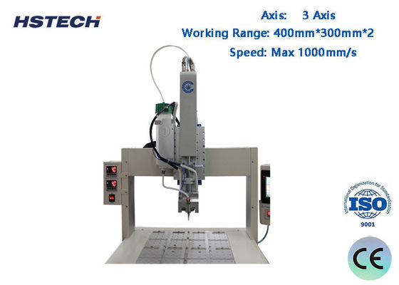 เครื่องยนต์เหล็กไร้สแตนเลส เครื่องยนต์เครื่องยนต์เครื่องยนต์ PC Control 3 Axis Visual Glue Dispenser ด้วยความเร็ว 1000mm/s และความแม่นยําการซ้ํา 0.02mm