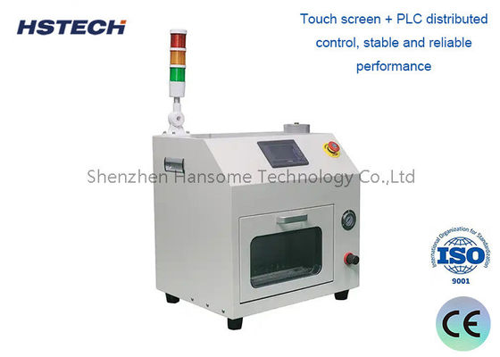 เครื่องทําความสะอาดกระบอก SMT พร้อม PLC Touch Screen และ Cover สีเขียว