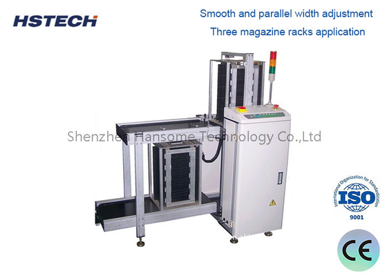 ราคาดี การจัดการ PCB ที่มีประสิทธิภาพกับเครื่องบรรทุก HS-460LD และอินเตอร์เฟซสื่อสาร SMEMA ออนไลน์