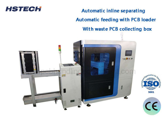 ราคาดี อัตโนมัติ Inline แยก 1.1KW วงกลม Blade Inline Vcut PCB Depaneling Machine กับกล่องเก็บขยะ PCB HS-F55 ออนไลน์