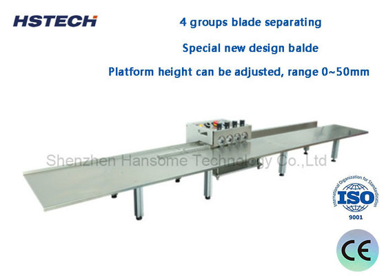 ราคาดี 4 กลุ่ม Blade แยก LED Hard Strip PCB Depaneling อุปกรณ์ใช้ 1.2 เมตร Platform 4 กลุ่ม Blade HS-F306 ออนไลน์