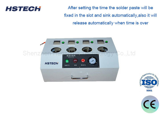 ราคาดี เครื่องทําความอบอุ่นพาสต์ Solder 4 ถัง พร้อมระบบเตือนอัตโนมัติสําหรับการผลิต PCB ออนไลน์
