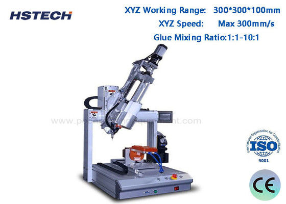 ราคาดี เครื่องจ่ายกาว AB 4 แกน พร้อมช่วงการทำงาน 300*300*100 มม. ความแม่นยำในการทำซ้ำ ±0.02 มม. และอัตราส่วนการผสมกาว 1:1-10:1 ออนไลน์