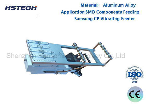 ราคาดี อลูมิเนียมสลัด Samsung CP Vibrating Feeder 4 Tube ความกว้าง 100mm 24V อายุการใช้งานยาว ออนไลน์
