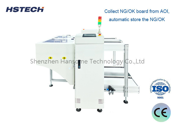 ราคาดี วารสารสะสม อุปกรณ์การจัดการ PCB ด้วยปุ่มควบคุม PCB NG / OK Unloader ออนไลน์