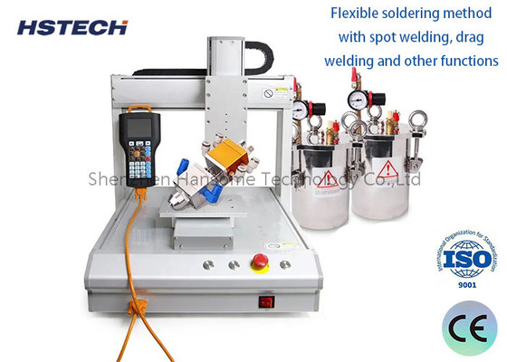ราคาดี โปรแกรมการแสดงข้อความ PLC สี่สถานีอุตสาหกรรม AC220V / 50 ~ 60Hz / 200W LED Bulb Glue Dispenser ออนไลน์