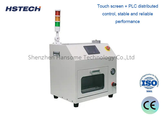 ราคาดี อุปกรณ์ทําความสะอาด SMT รวมขนาดเล็ก HS-800 พร้อมจอสัมผัส PLC และเทคโนโลยีพลังงานกระแทก ออนไลน์