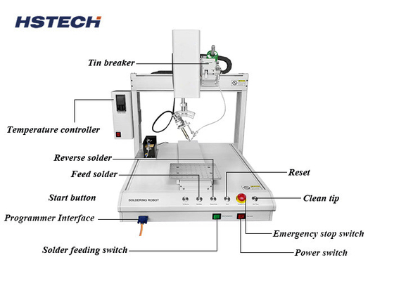 ราคาดี สอน Pendant โปรแกรมอัตโนมัติ Soldering Arm สําหรับ 300 * 300 * 100mm X / Y / Z ระยะทํางาน ออนไลน์