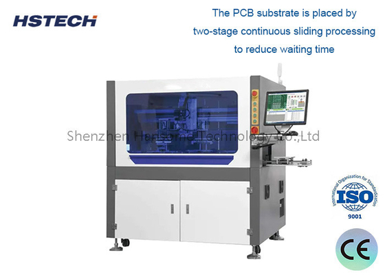 ราคาดี เครื่องเครื่อง PCB Router แบบสองแพลตฟอร์มสําหรับการตัดเส้นตรงและเส้นโค้งบนบอร์ดวงจร PCBA ออนไลน์