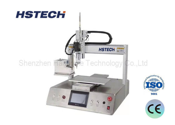 เครื่องเชื่อมสกรูสําหรับทํางานบนโต๊ะทํางานและทํางานที่เห็นได้ชัด มีหัวล็อคเดียว