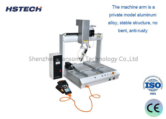 เครื่องเชื่อมโต๊ะ 4 แกน พร้อมแนวทาง Hiwin และฟังก์ชันทําความสะอาดอัตโนมัติ