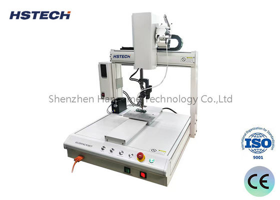 3 Axis อัตโนมัติหุ่นยนต์ Soldering กับ Hiwin การนําเส้นสําหรับสินค้าผู้บริโภคทั่วไป