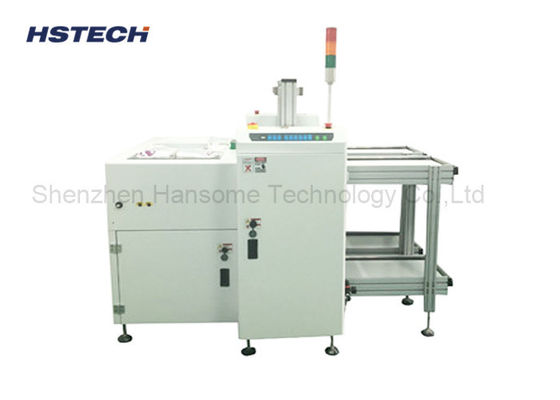ราคาดี เครื่องขนถ่าย PCB ที่ควบคุมด้วย PCL และหน้าจอสัมผัส พร้อมการสื่อสารสัญญาณ SMEMA และแต่ละเครื่องสามารถวางนิตยสารได้ 2 ชุด สำหรับสายการผลิต SMT ออนไลน์