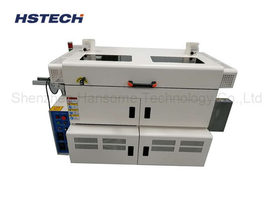 ราคาดี อุปกรณ์ทําความสะอาดพื้นผิว PCB ข้างเดียว เครื่องแปรงแผ่นม้วนติดต่อ ESD 50/60Hz ออนไลน์
